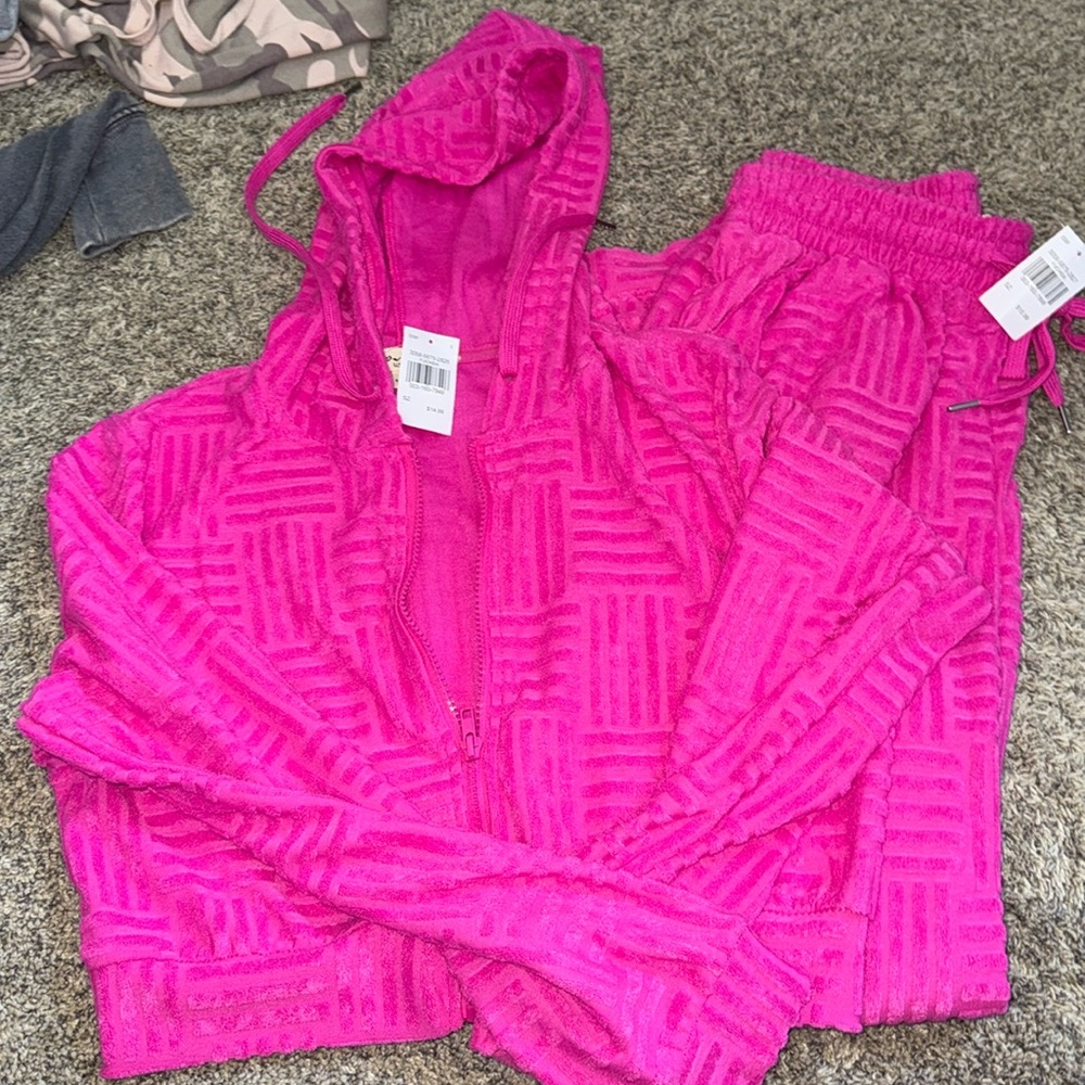 Pink Matching Sweatsuit